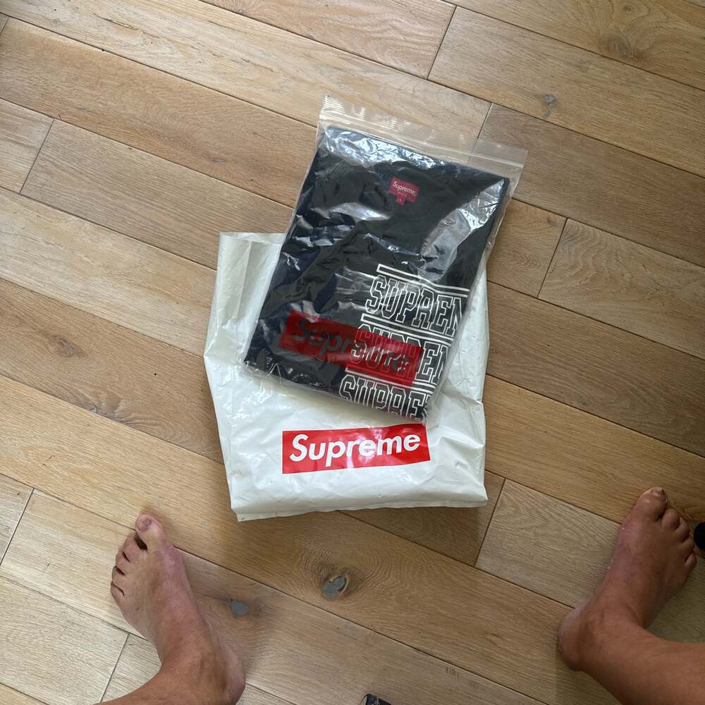Supreme Stacked Long-Sleeve Top Black SS18